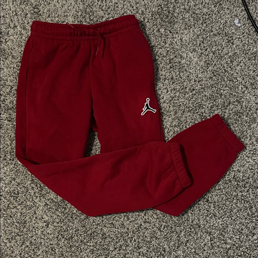 Kids Red Jogger Pants